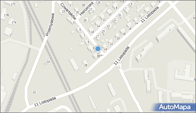 Stalowa Wola, 11 Listopada, 26, mapa Stalowa Wola