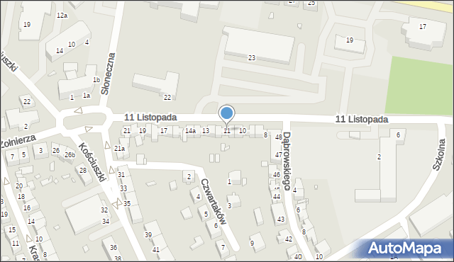 Stargard, 11 Listopada, 11, mapa Stargard
