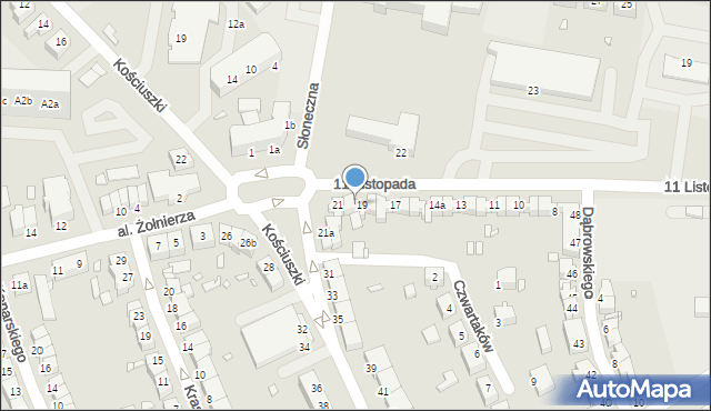Stargard, 11 Listopada, 20, mapa Stargard