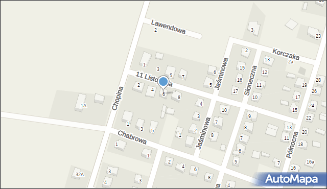 Staroźreby, 11 Listopada, 6, mapa Staroźreby