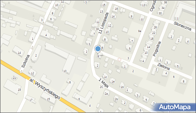 Strzałkowo, 11 Listopada, 4, mapa Strzałkowo
