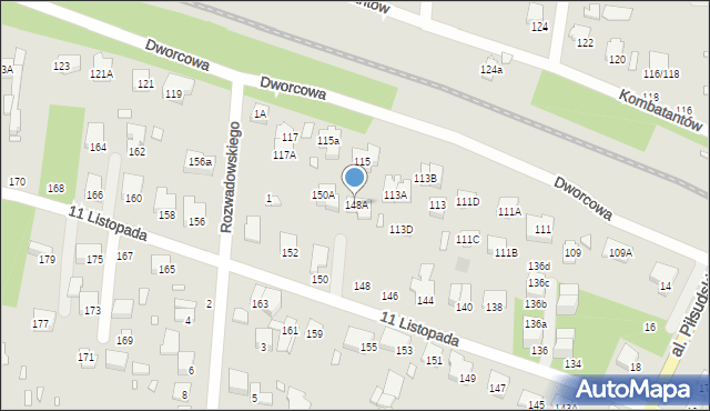 Sulejówek, 11 Listopada, 148A, mapa Sulejówek