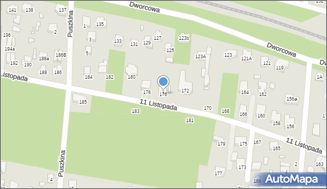 Sulejówek, 11 Listopada, 176, mapa Sulejówek