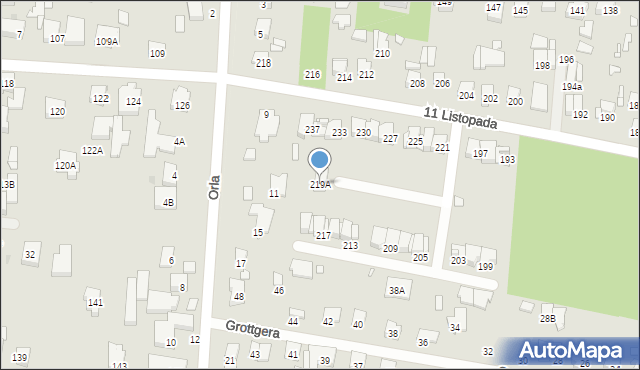 Sulejówek, 11 Listopada, 219A, mapa Sulejówek