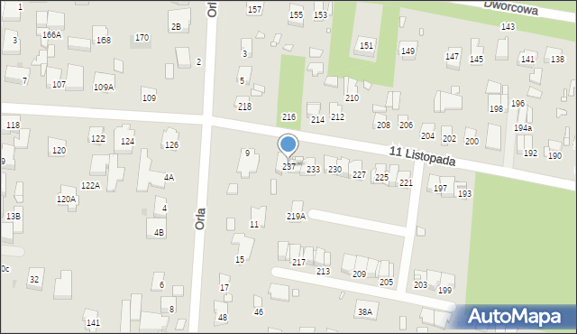 Sulejówek, 11 Listopada, 237, mapa Sulejówek
