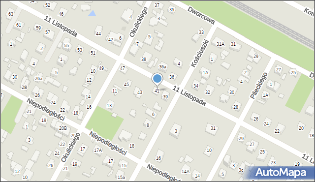 Sulejówek, 11 Listopada, 41, mapa Sulejówek