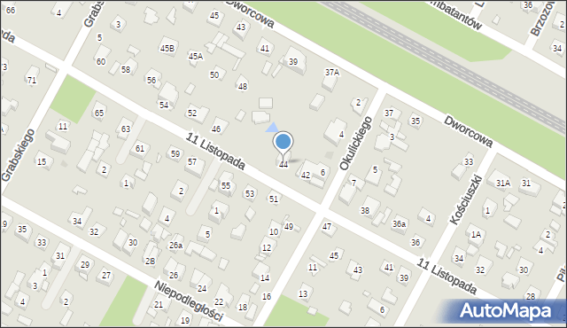 Sulejówek, 11 Listopada, 44, mapa Sulejówek