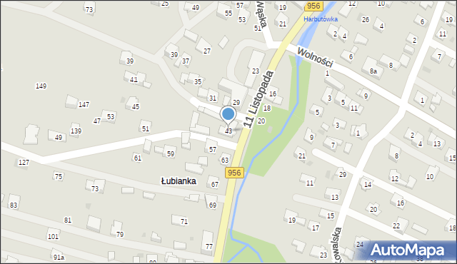 Sułkowice, 11 Listopada, 43, mapa Sułkowice