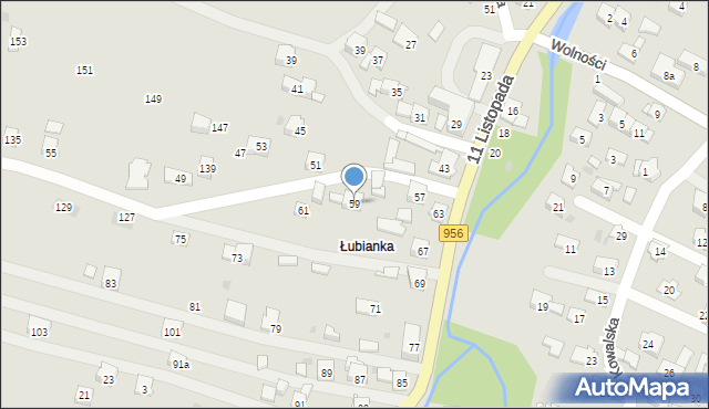 Sułkowice, 11 Listopada, 59, mapa Sułkowice