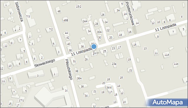 Supraśl, 11 Listopada, 27, mapa Supraśl