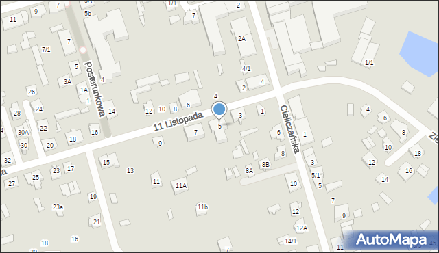 Supraśl, 11 Listopada, 5, mapa Supraśl