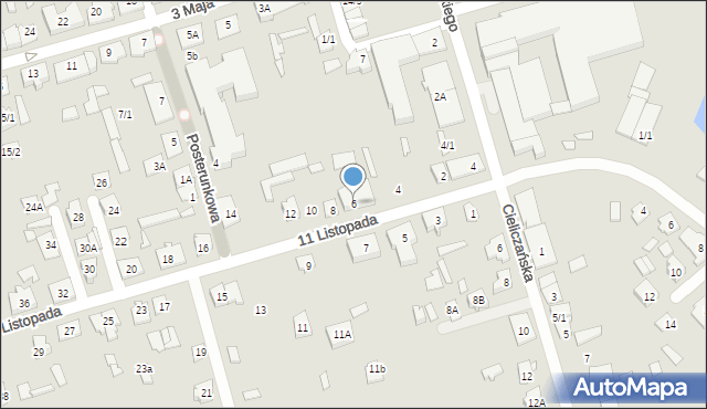 Supraśl, 11 Listopada, 6, mapa Supraśl