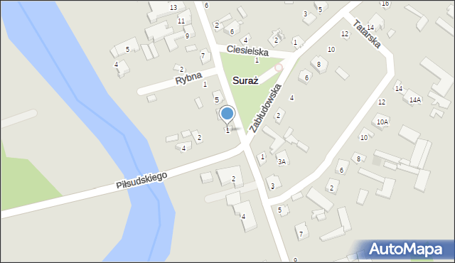 Suraż, 11 Listopada, 1, mapa Suraż