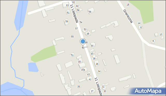 Suraż, 11 Listopada, 53, mapa Suraż