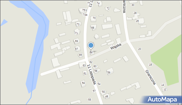 Suraż, 11 Listopada, 64, mapa Suraż