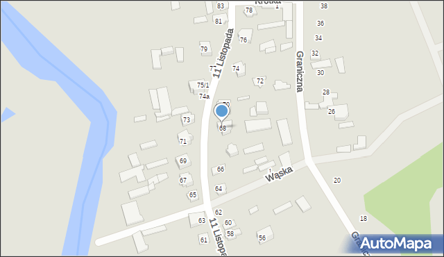 Suraż, 11 Listopada, 68, mapa Suraż