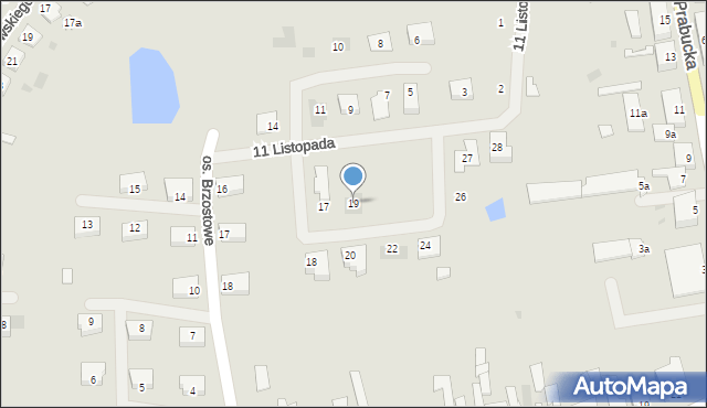 Susz, 11 Listopada, 19, mapa Susz