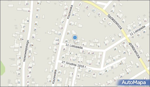 Szamotuły, 11 Listopada, 3, mapa Szamotuły