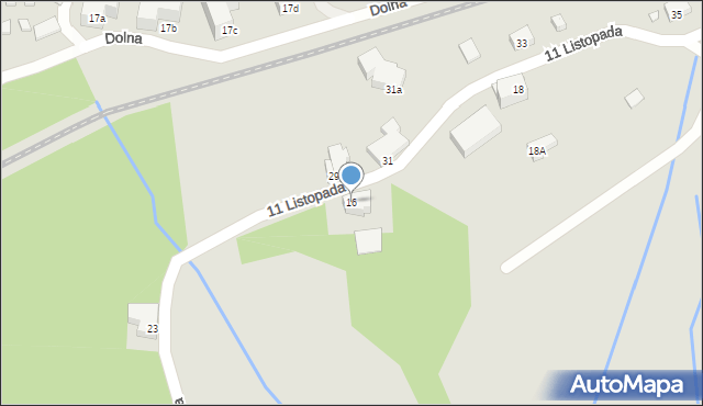 Szklarska Poręba, 11 Listopada, 16, mapa Szklarska Poręba