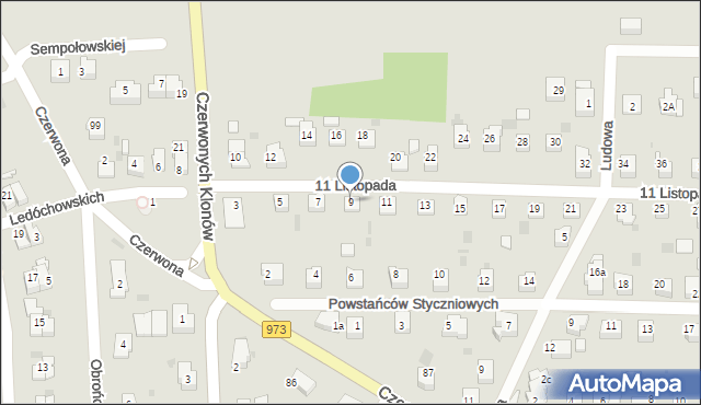 Tarnów, 11 Listopada, 9, mapa Tarnów