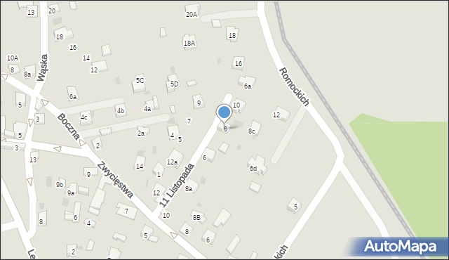 Trzebinia, 11 Listopada, 8, mapa Trzebinia