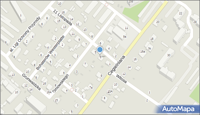 Tuchola, 11 Listopada, 3, mapa Tuchola