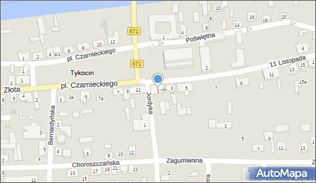 Tykocin, 11 Listopada, 1, mapa Tykocin