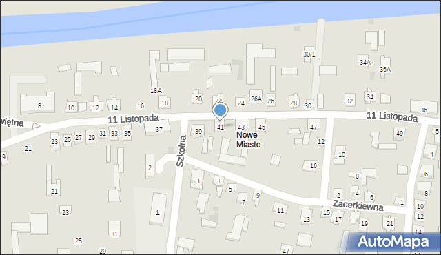 Tykocin, 11 Listopada, 41, mapa Tykocin