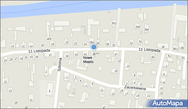 Tykocin, 11 Listopada, 45, mapa Tykocin