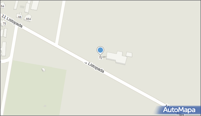 Tykocin, 11 Listopada, 72, mapa Tykocin