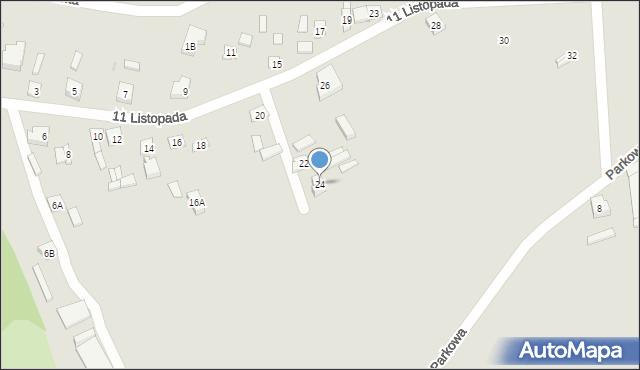 Ujazd, 11 Listopada, 24, mapa Ujazd