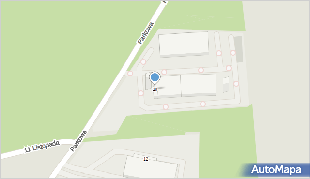 Ujazd, 11 Listopada, 29, mapa Ujazd