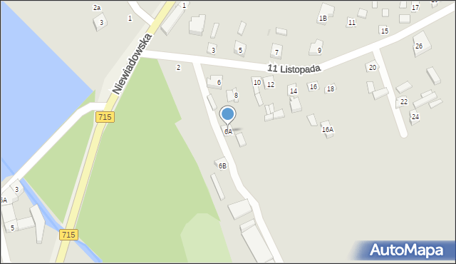 Ujazd, 11 Listopada, 6A, mapa Ujazd