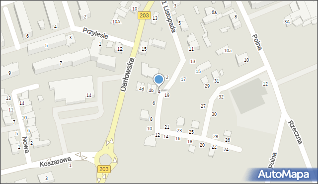 Ustka, 11 Listopada, 4, mapa Ustka