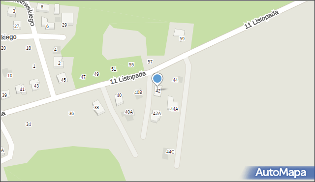 Wasilków, 11 Listopada, 42, mapa Wasilków