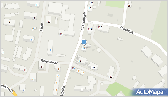 Węgorzewo, 11 Listopada, 16, mapa Węgorzewo