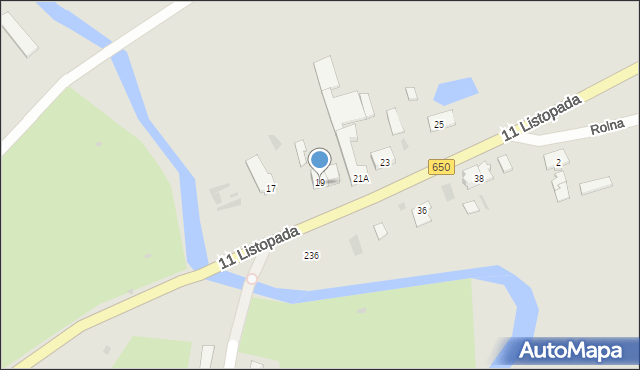 Węgorzewo, 11 Listopada, 19A, mapa Węgorzewo