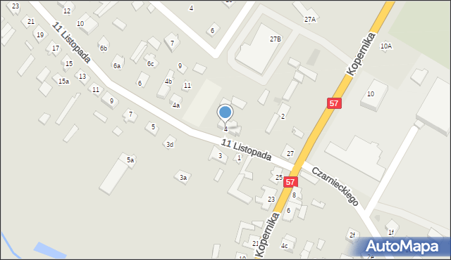 Wielbark, 11 Listopada, 4, mapa Wielbark