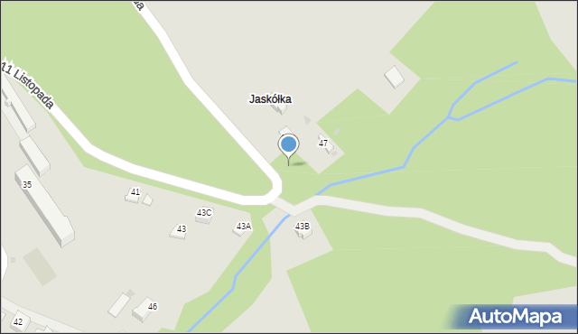 Wisła, 11 Listopada, 47b, mapa Wisła