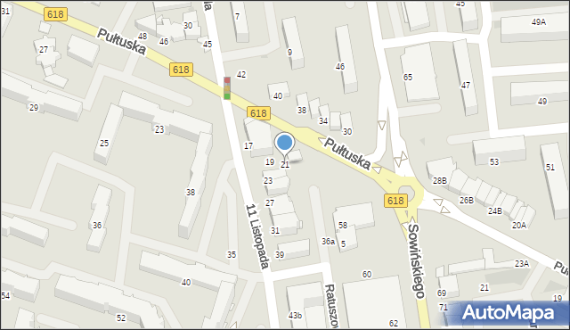 Wyszków, 11 Listopada, 21, mapa Wyszków