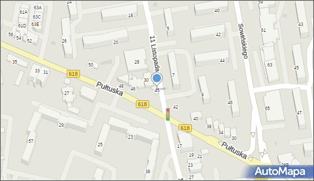 Wyszków, 11 Listopada, 45, mapa Wyszków