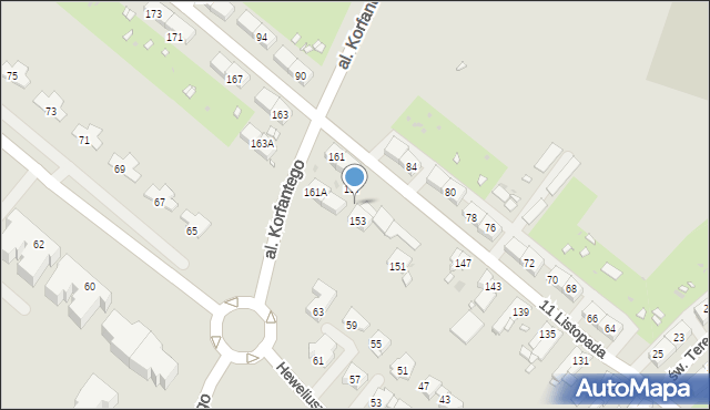 Zabrze, 11 Listopada, 155, mapa Zabrza