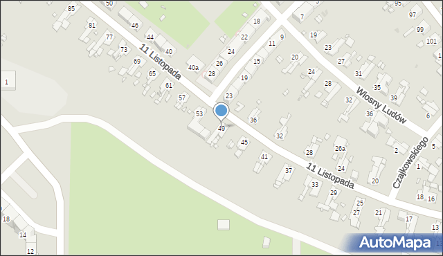 Zabrze, 11 Listopada, 49, mapa Zabrza