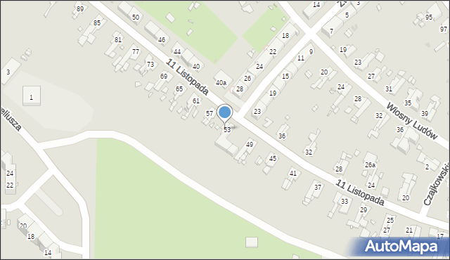 Zabrze, 11 Listopada, 55, mapa Zabrza