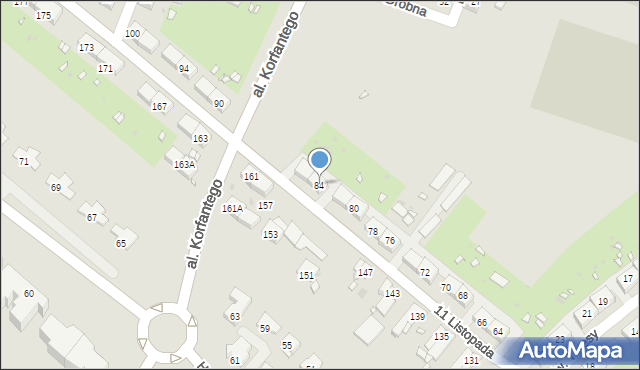 Zabrze, 11 Listopada, 84, mapa Zabrza