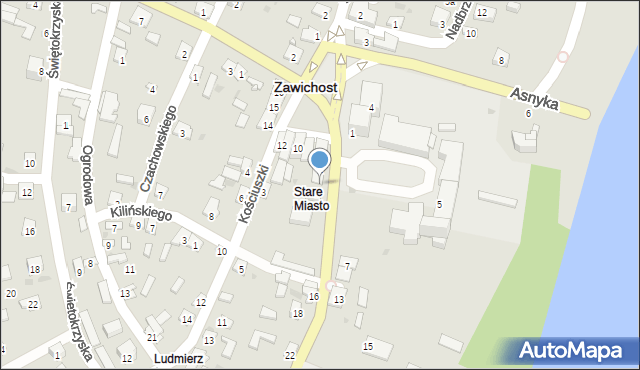 Zawichost, 11 Listopada, 6, mapa Zawichost