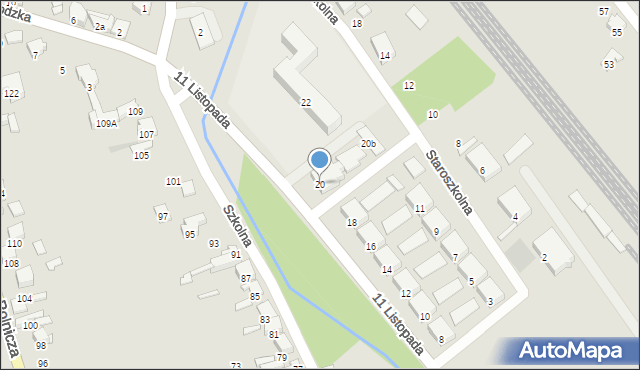Zawiercie, 11 Listopada, 20, mapa Zawiercie