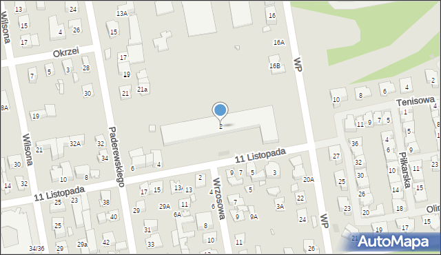 Zielonka, 11 Listopada, 2, mapa Zielonka