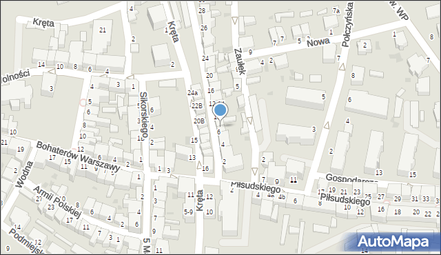 Złocieniec, 11 Listopada, 6-8, mapa Złocieniec