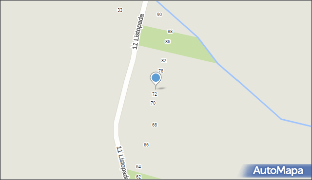 Zwoleń, 11 Listopada, 74, mapa Zwoleń